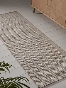 Natural Chevron Flatweave Runner