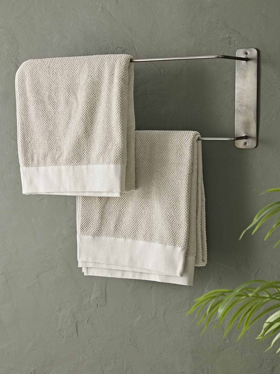 Distressed Zinc Towel Rail