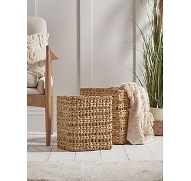 Two Square Woven Baskets