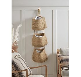 Seagrass Hanging Magazine Holder