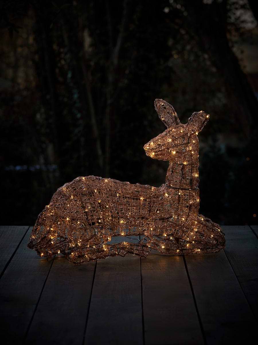 Amber Acrylic Light Up Deer