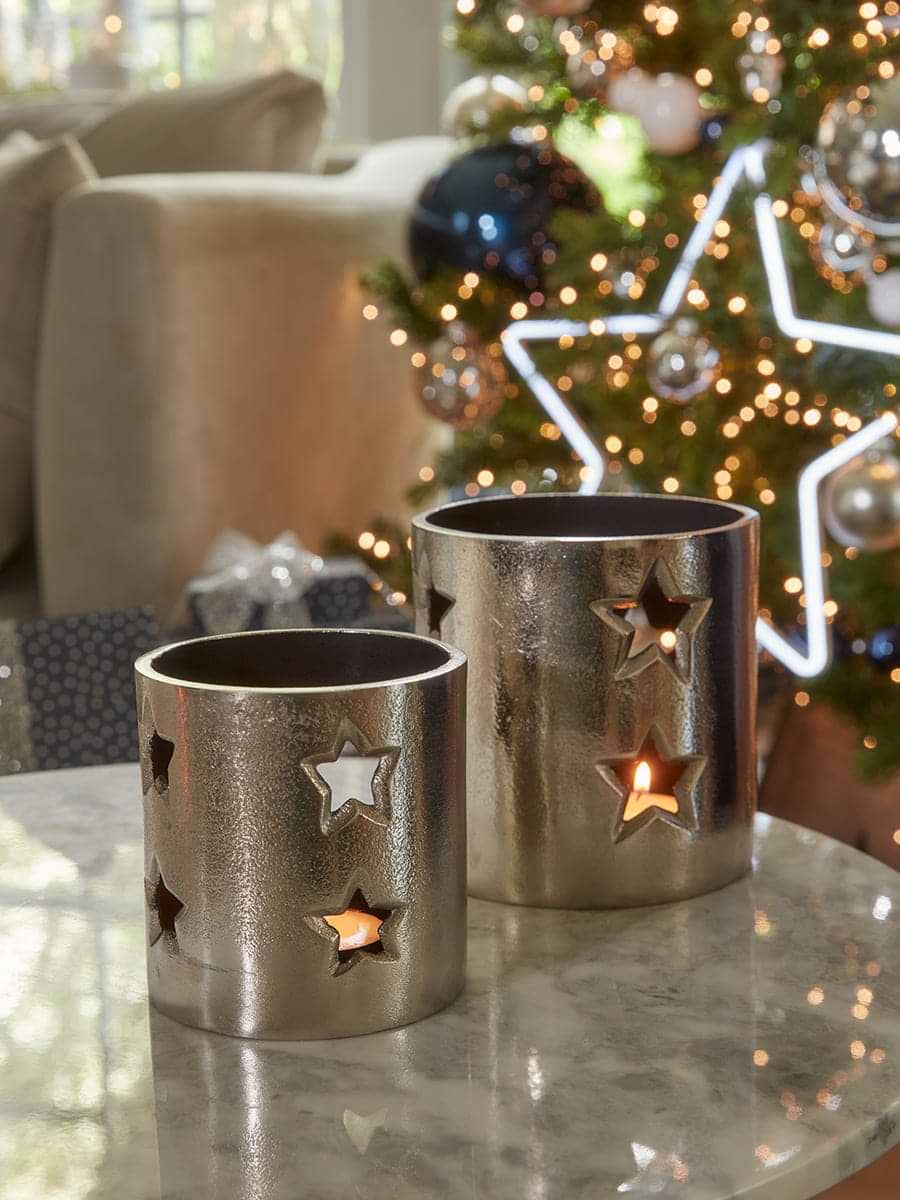 Star Silhouette Tealight Holder - Small