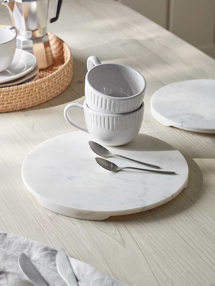 Round Marble Serving Board