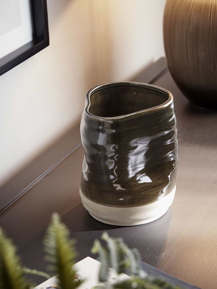 Two Tone Glazed Planter