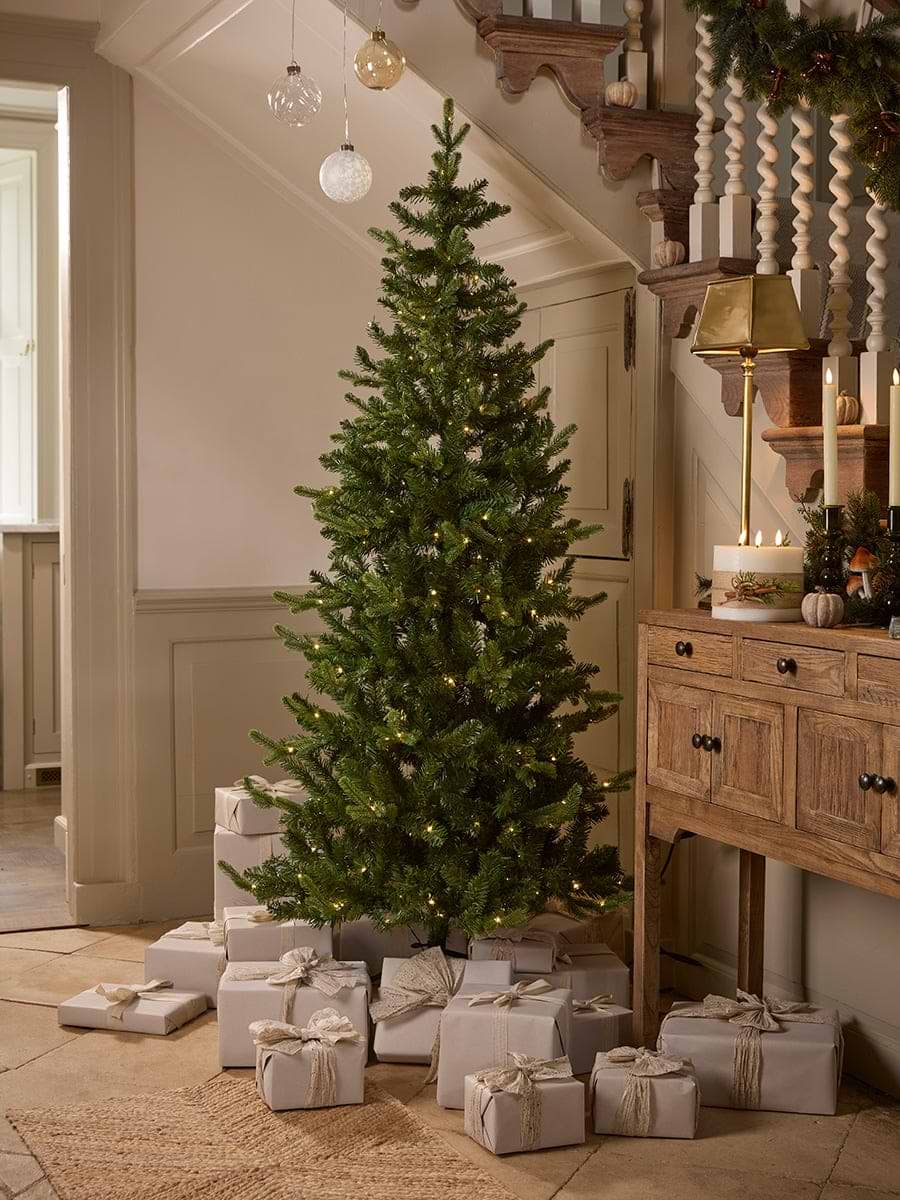 Alaska Slim Pine Pre-Lit Christmas Tree - 6ft