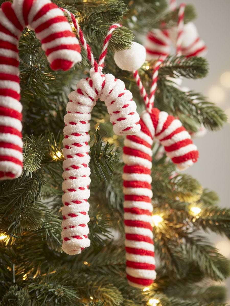 Supersoft Candy Cane Garland