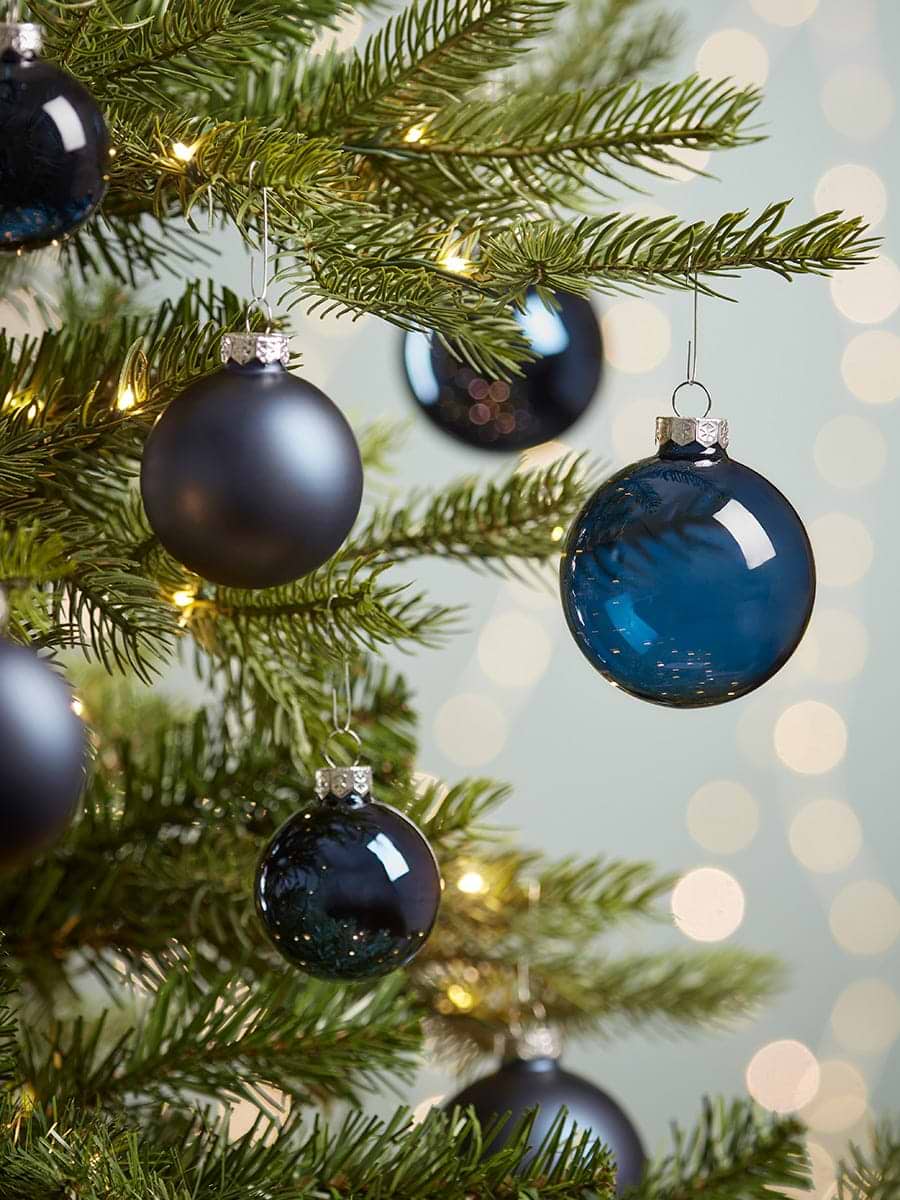 Glass Bauble Selection Box - Midnight