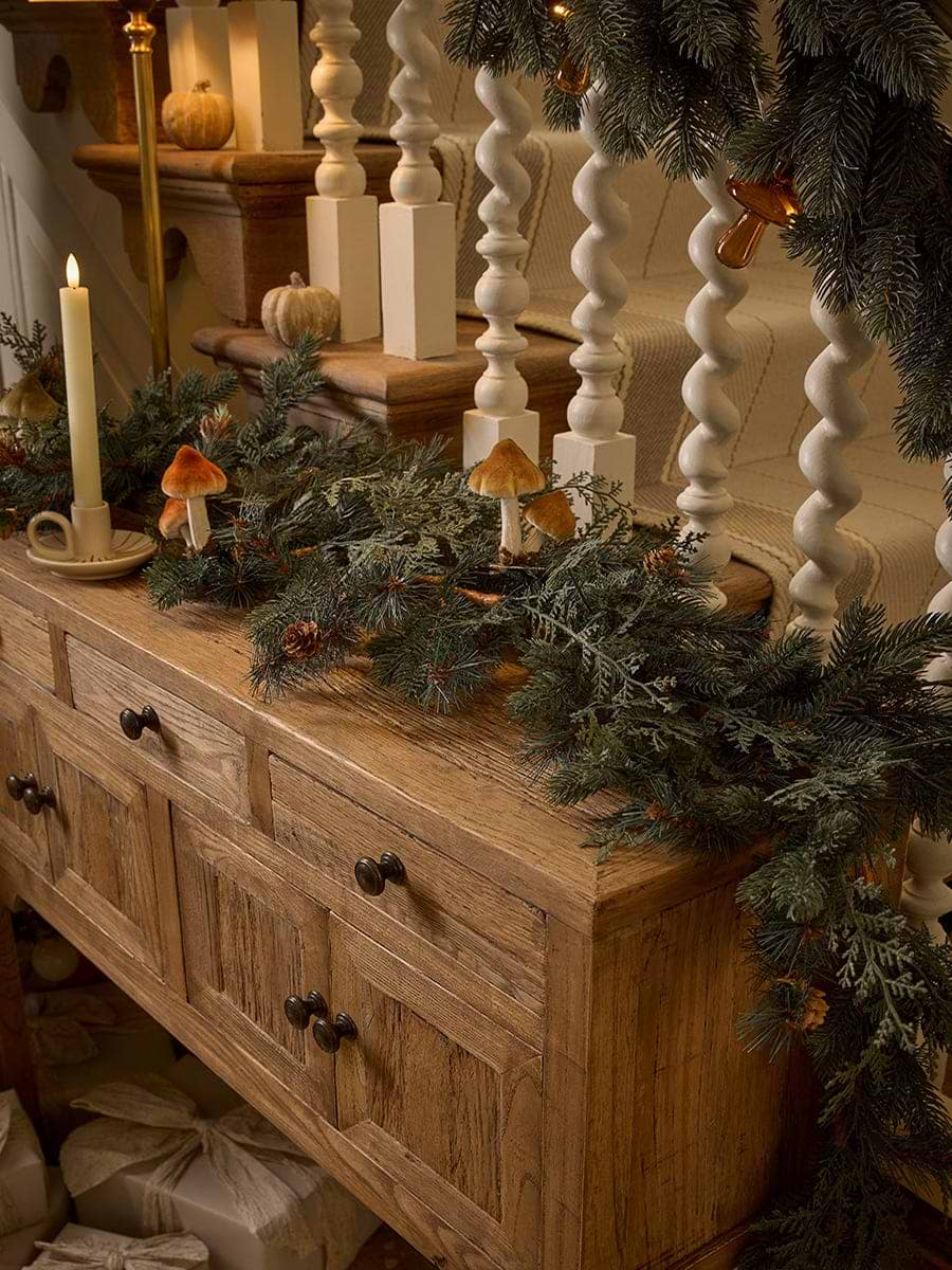Faux Foraged Cypress Garland