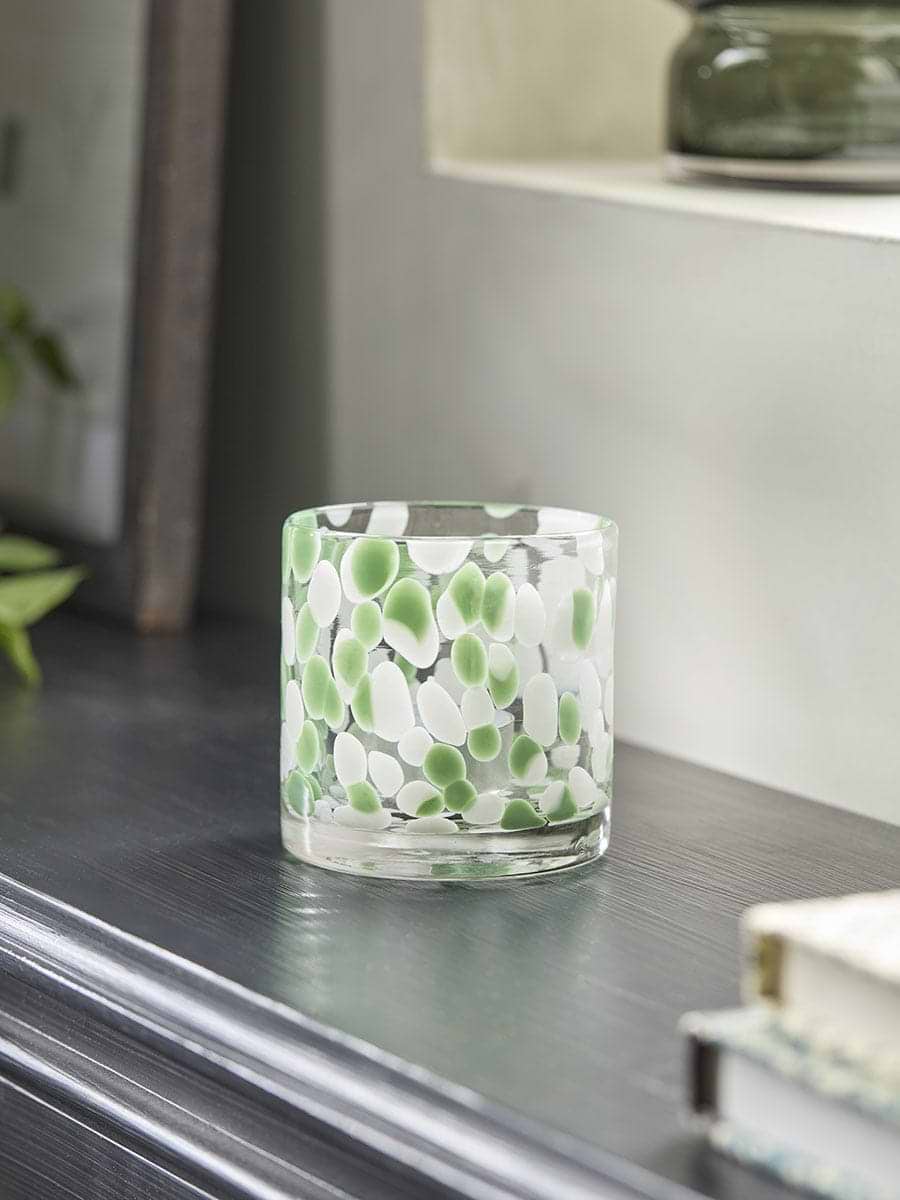 Confetti Glass Tealight Holder