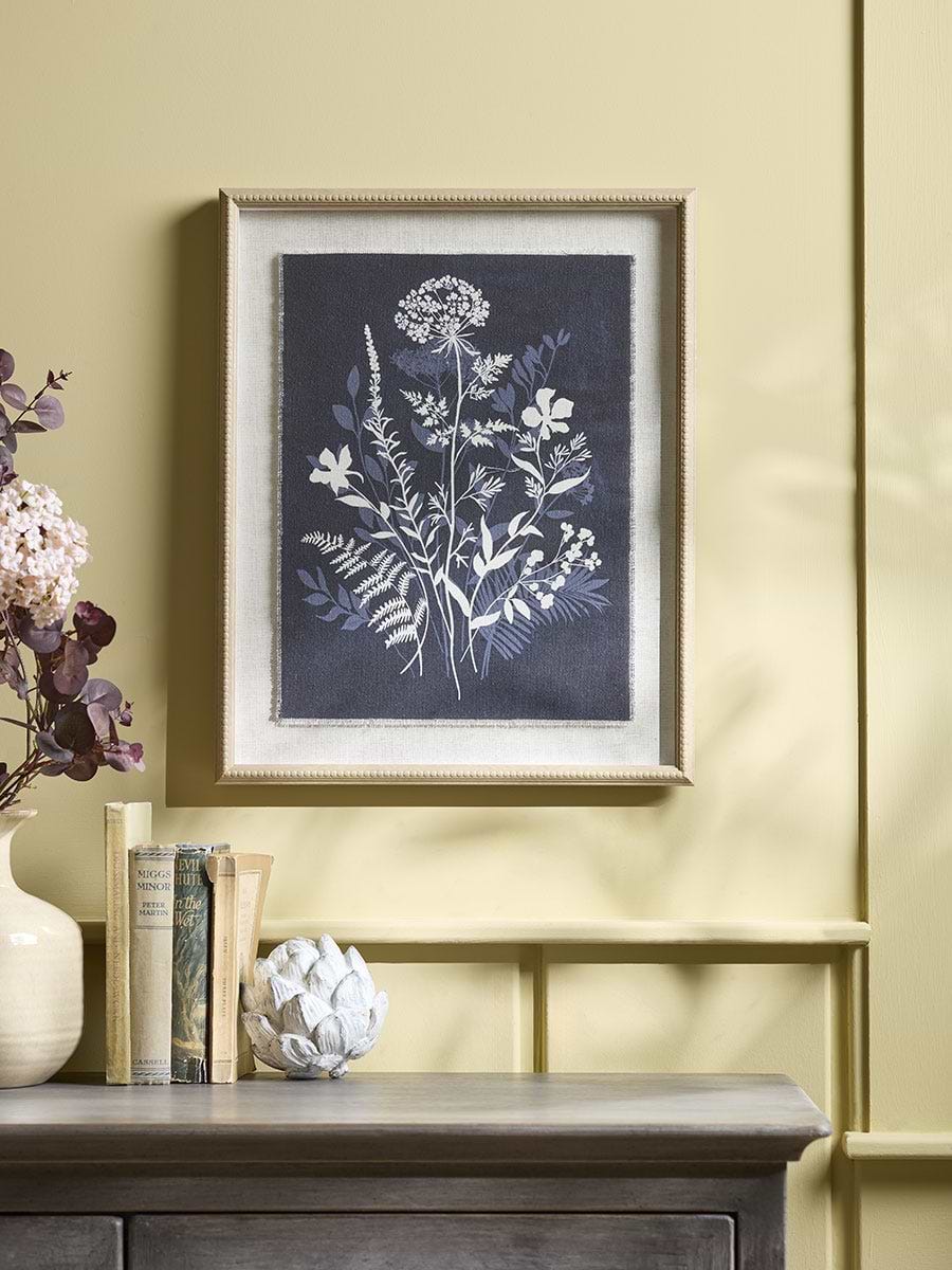 Framed Wildflower Linen Print