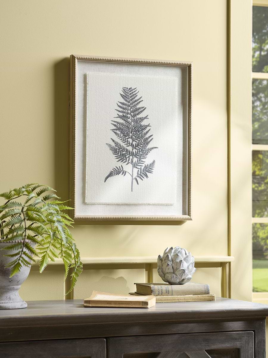 Framed Fern Linen Print