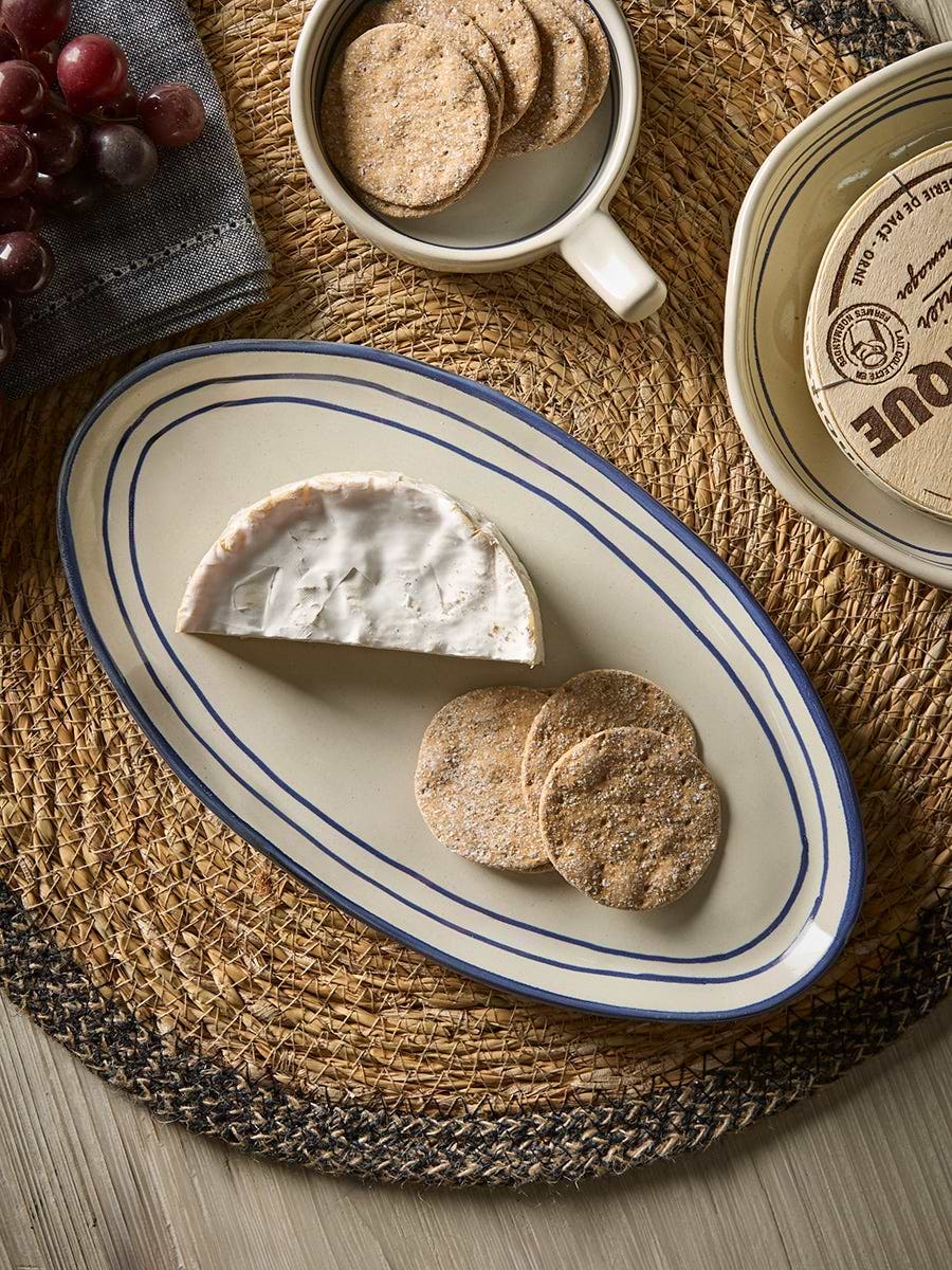 Blue Stripe Serveware
