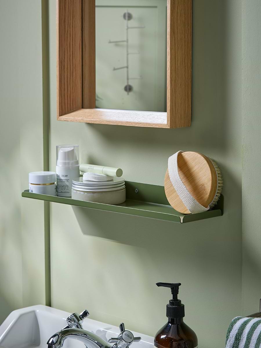 Slimline Metal Shelf - Green
