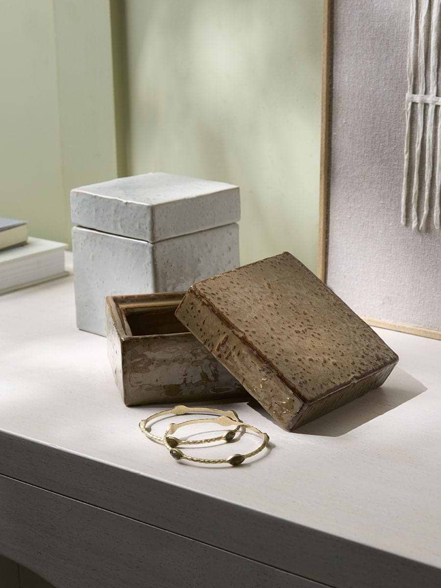 Two Square Treasure Boxes