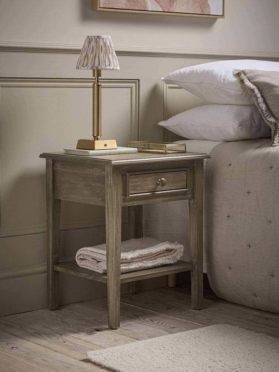 Camille Bedside Table - Limewashed