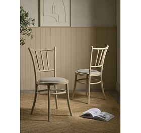 Spindle Back Wooden Dining Chair - Set of 2