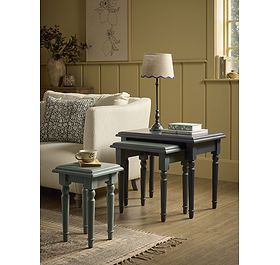 Three Wooden Nesting Tables