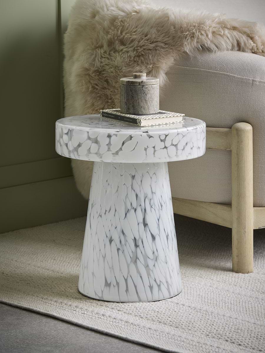 Confetti Glass Side Table