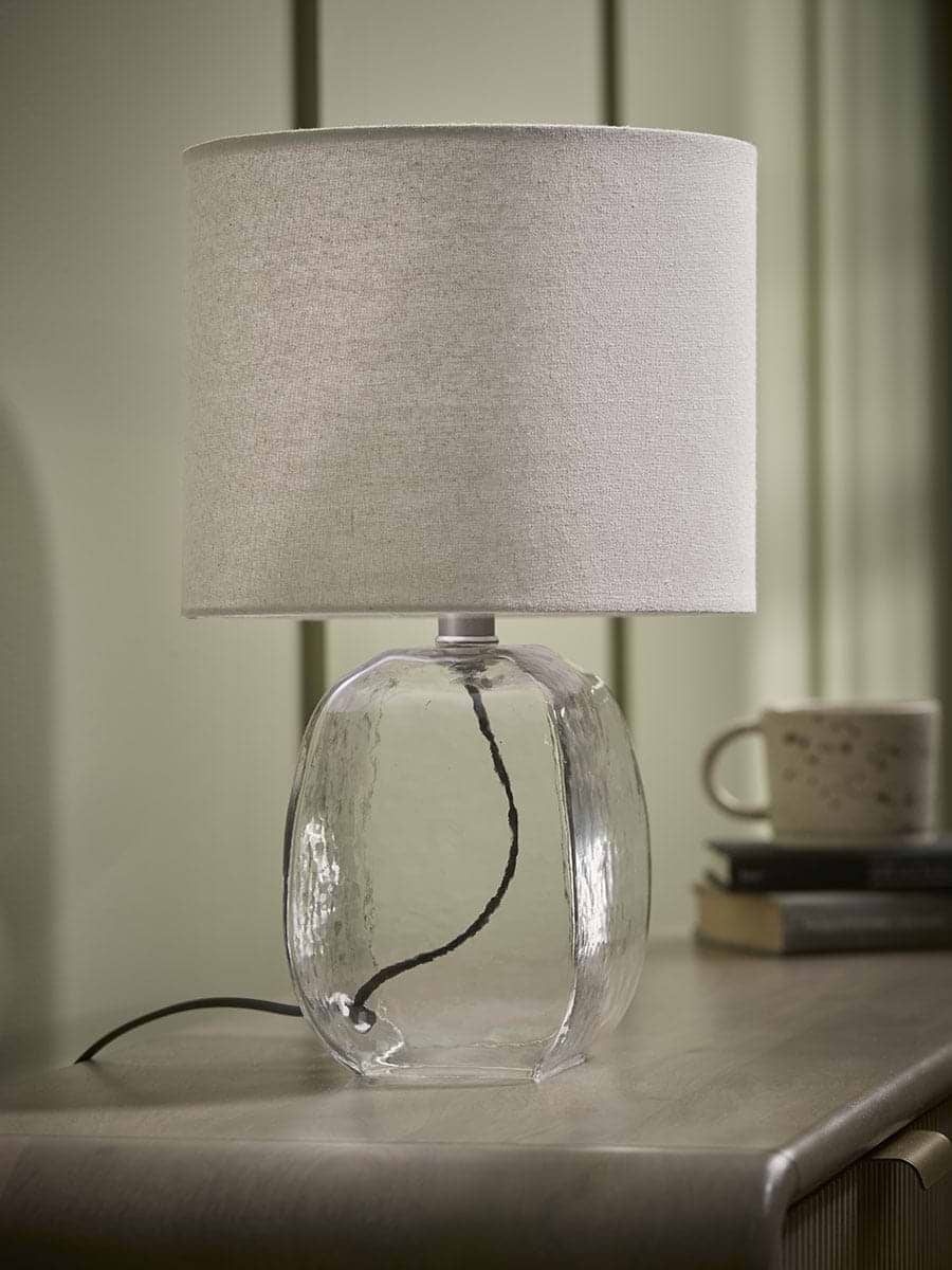Glass Squoval Table Lamp
