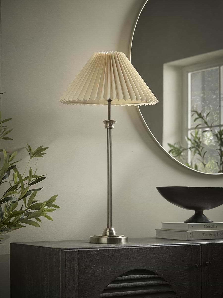 Lucian Table Lamp - Vintage Pleat