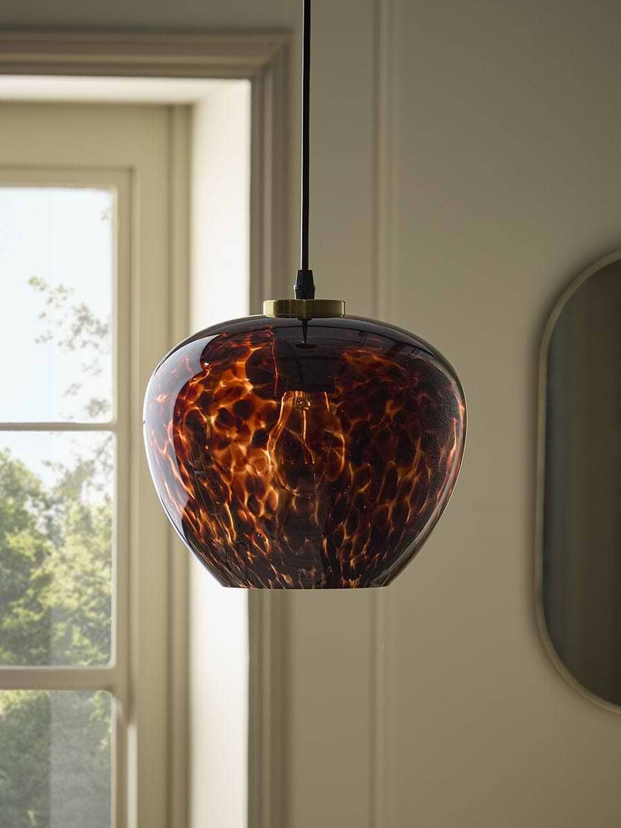 Tortoiseshell Glass Pendant