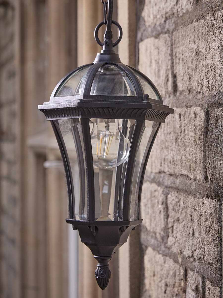 Bevelled Glass Outdoor Pendant