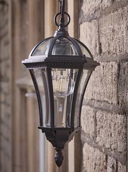 Bevelled Glass Outdoor Pendant