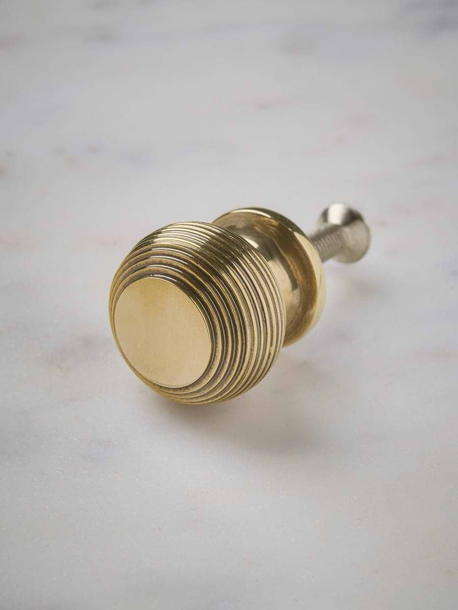 Beehive Knob - Aged Brass