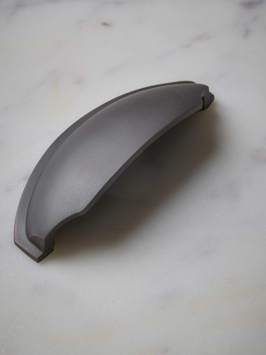 Deco Cup Handle - Matte Aged Brass