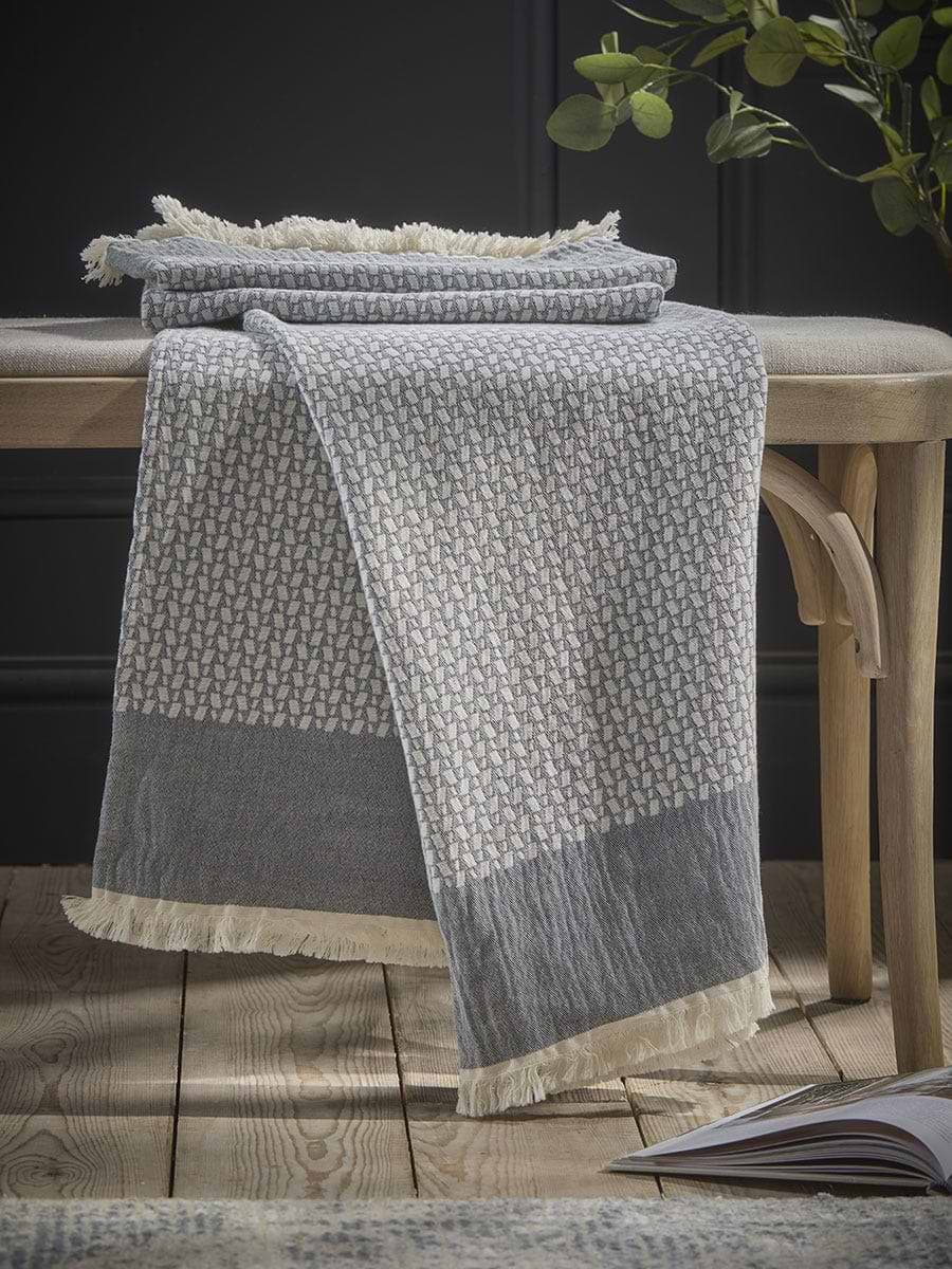 Fellford Throw - Washed Blue