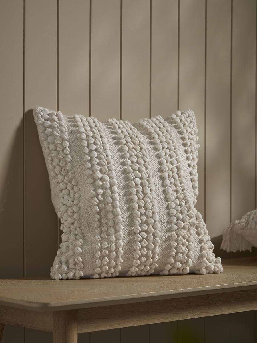 Cream Bobble Cushion