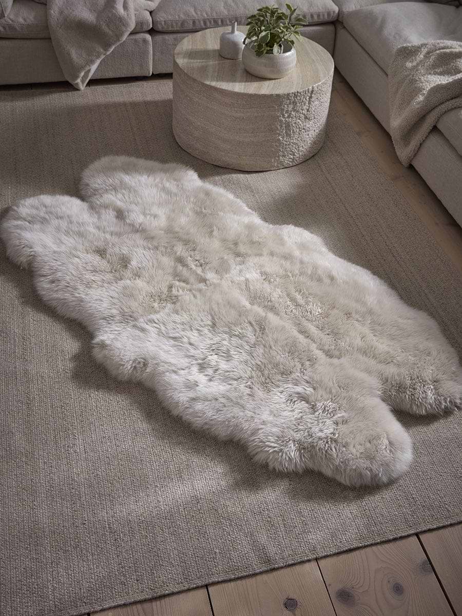 Sumptuous Sheepskin Quad Rug - Natural