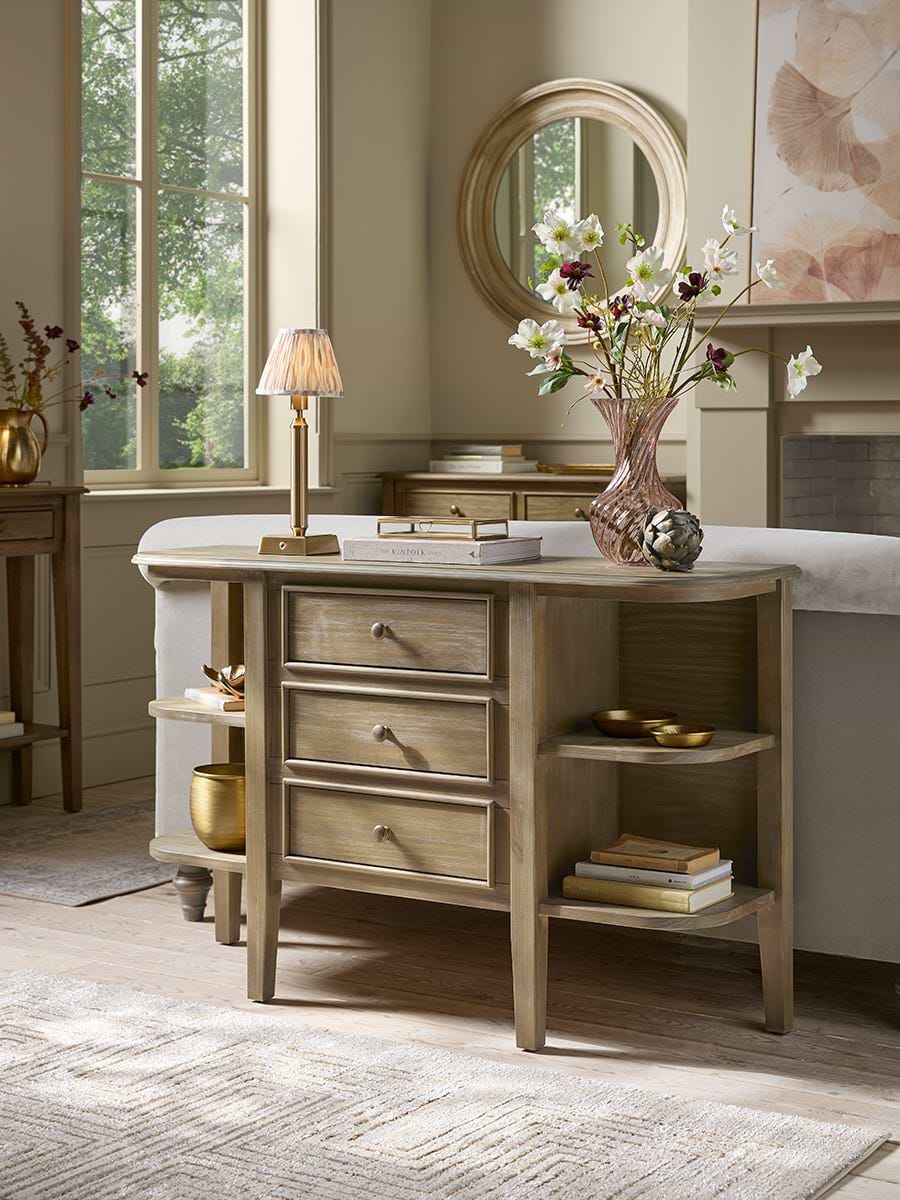 Camille Display Console - Limewashed