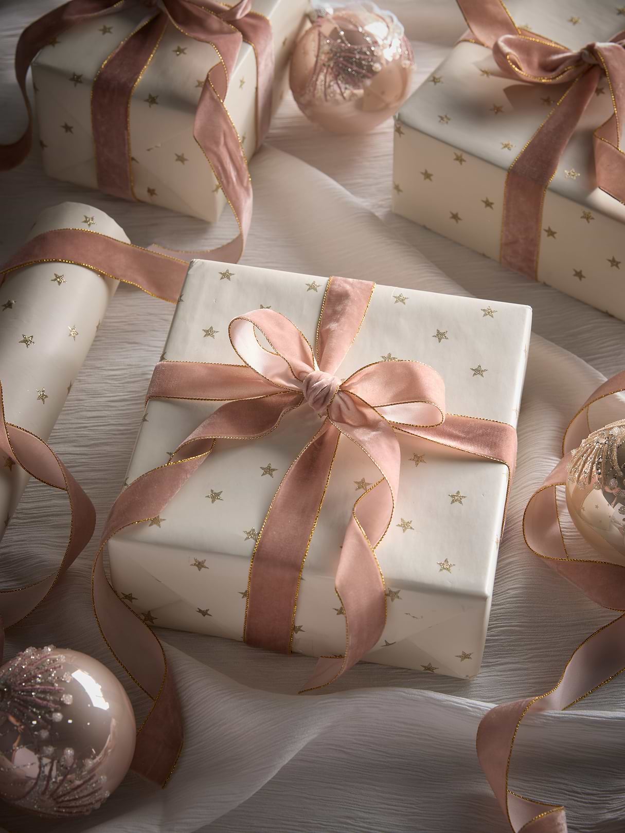 Velvet Ribbon - Rose & Gold 10m