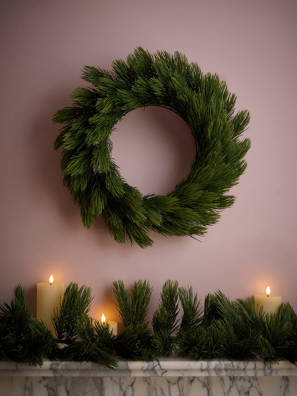 Indoor Outdoor Full Evergreen Wreath