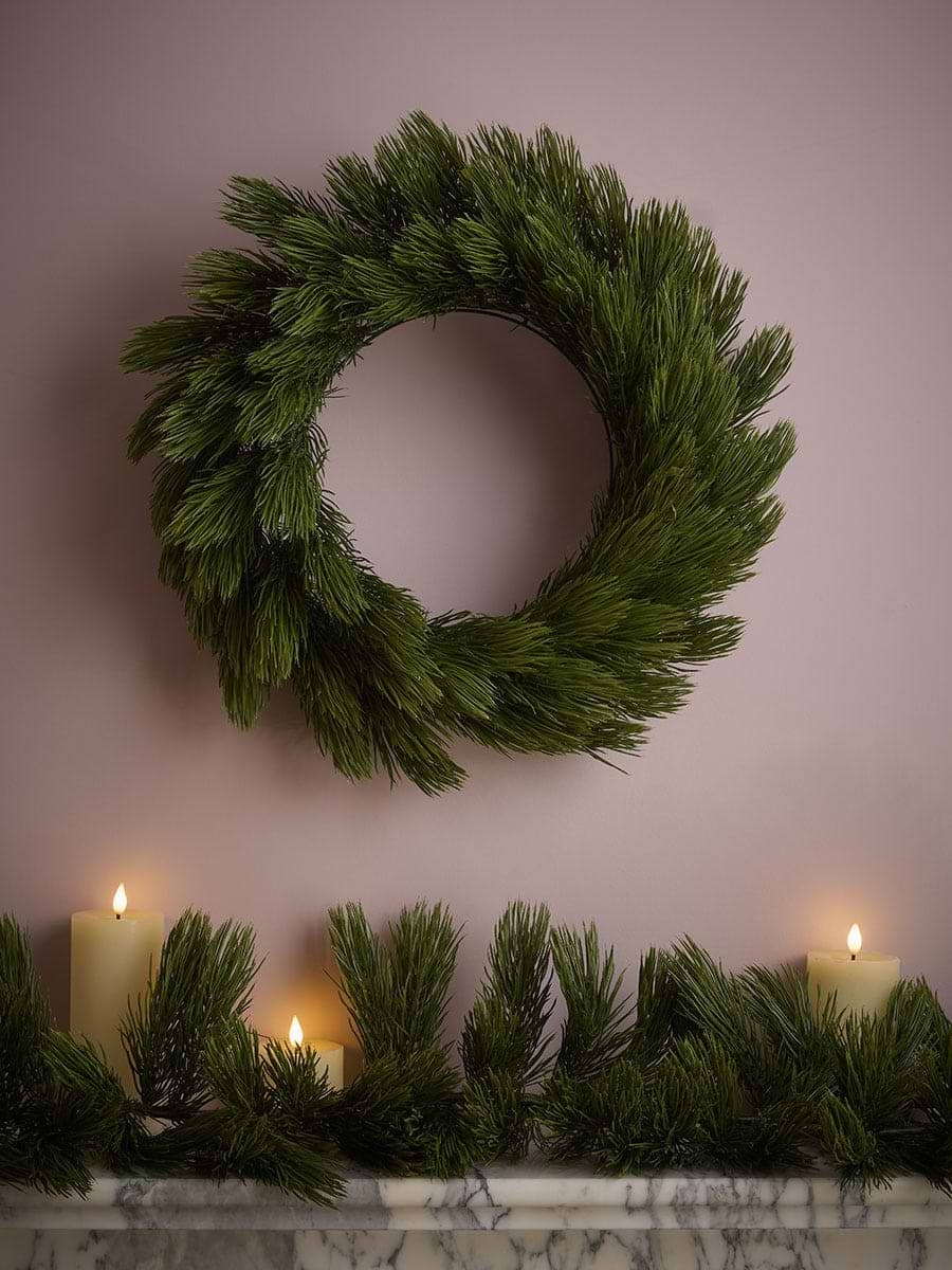 Indoor Outdoor Full Evergreen Wreath