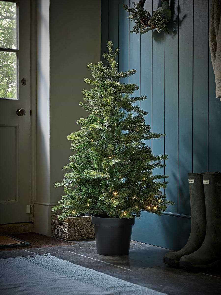Indoor Outdoor Bergen Spruce Pre-Lit 4ft Tree