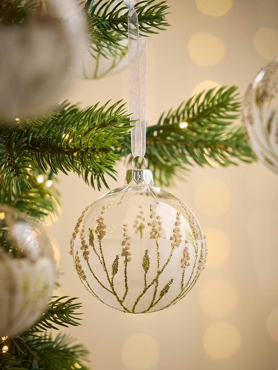 Six Luxury Wild Meadow Baubles