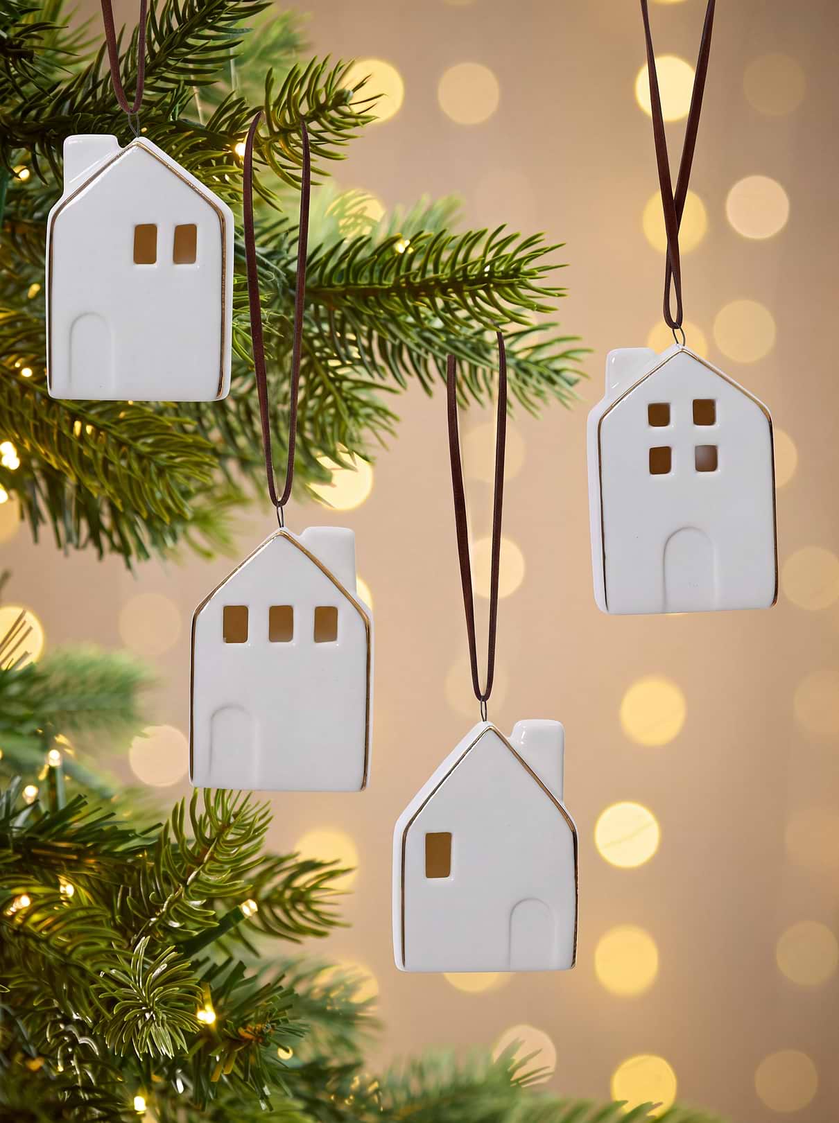 Four Ceramic Houses
