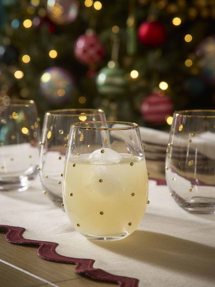 Four Gold Dot Tumblers