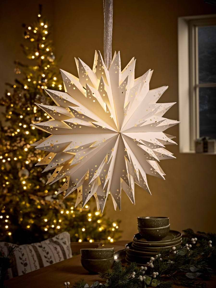 LED Lit Paper Star
