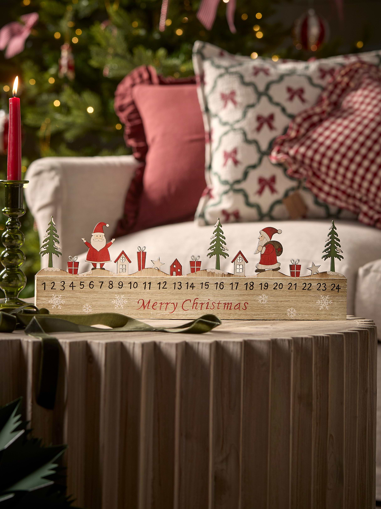 Merry Christmas Village Scene Advent Calendar