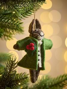 Christmas Felt Hare