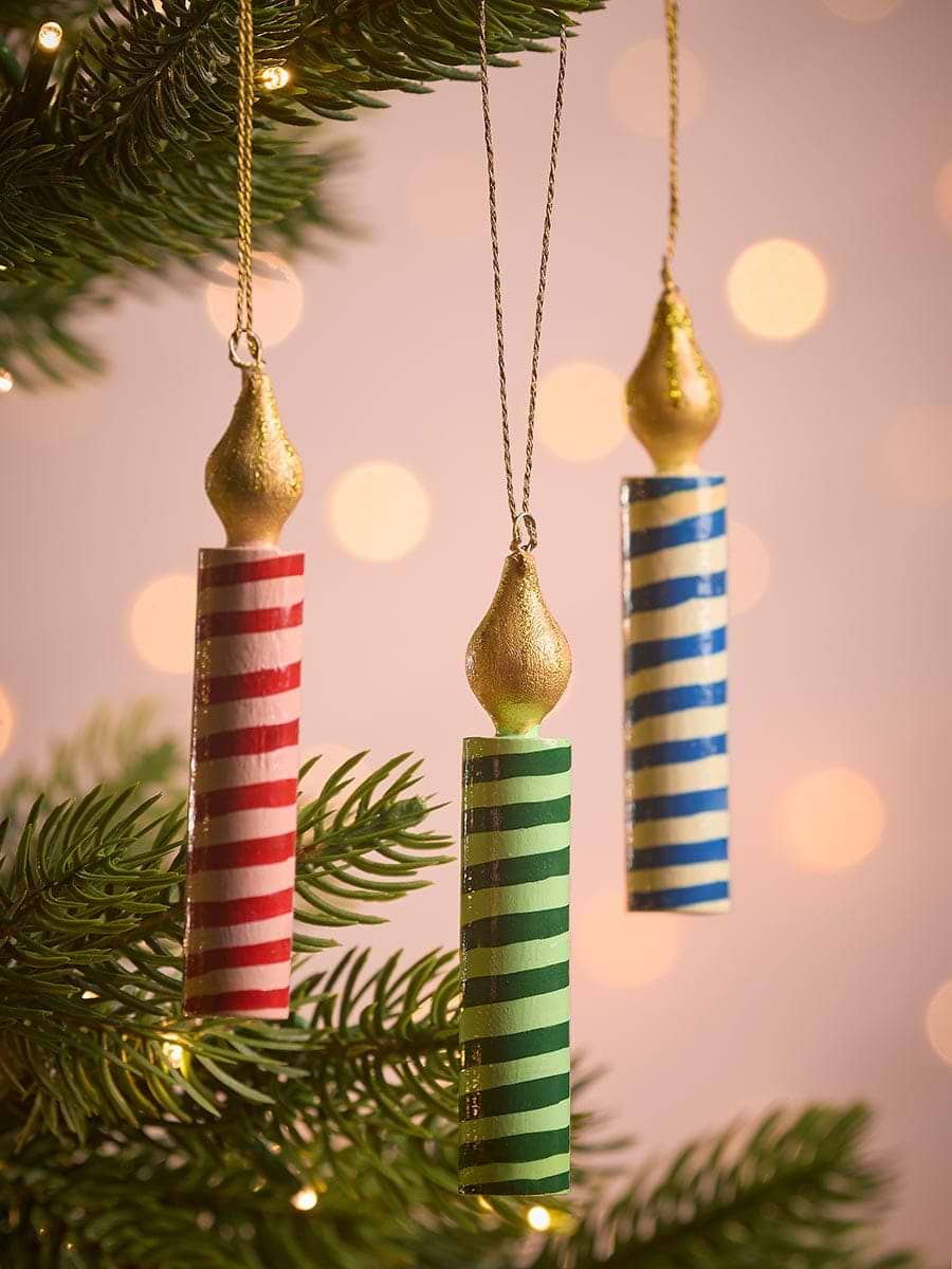 Three Hanging Candle Decorations