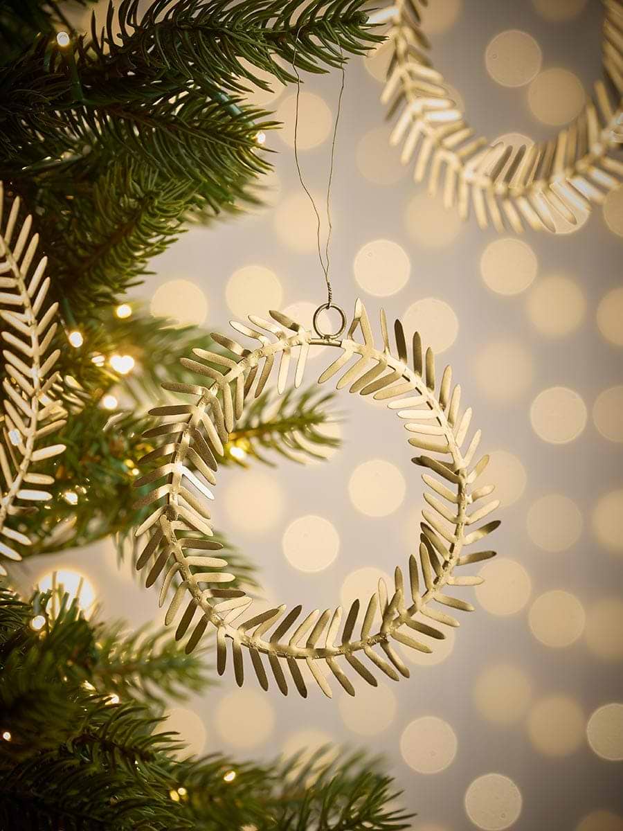 Three Hanging Brass Wreathes