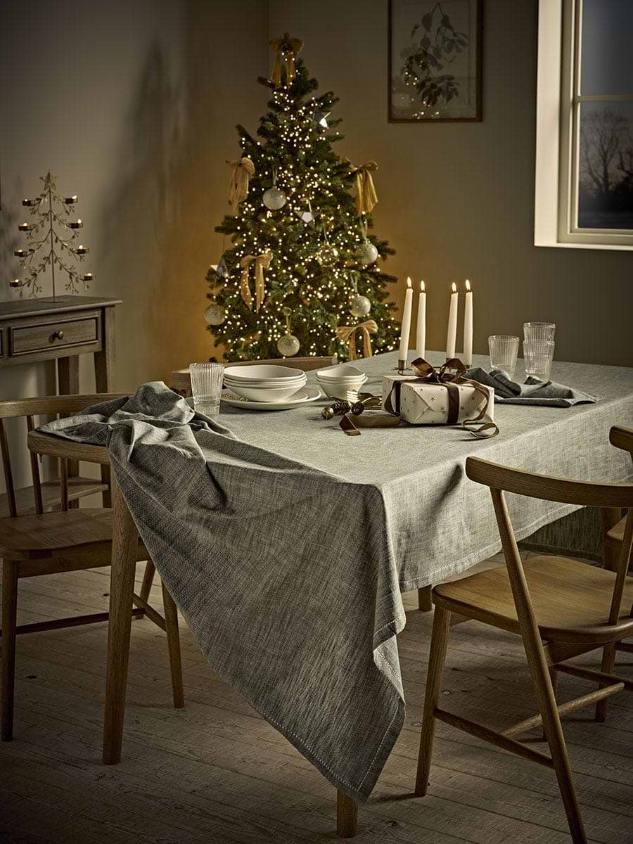 Cotton Table Cloth -Olive - Large