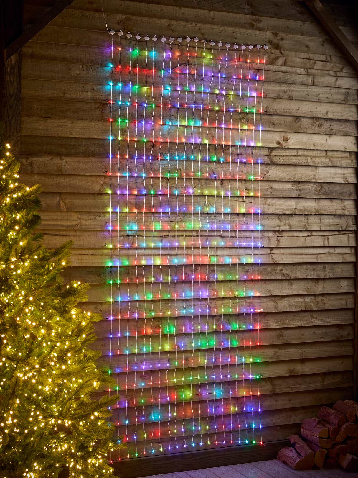 Colour Changeable Remote Controlled Curtain Lights