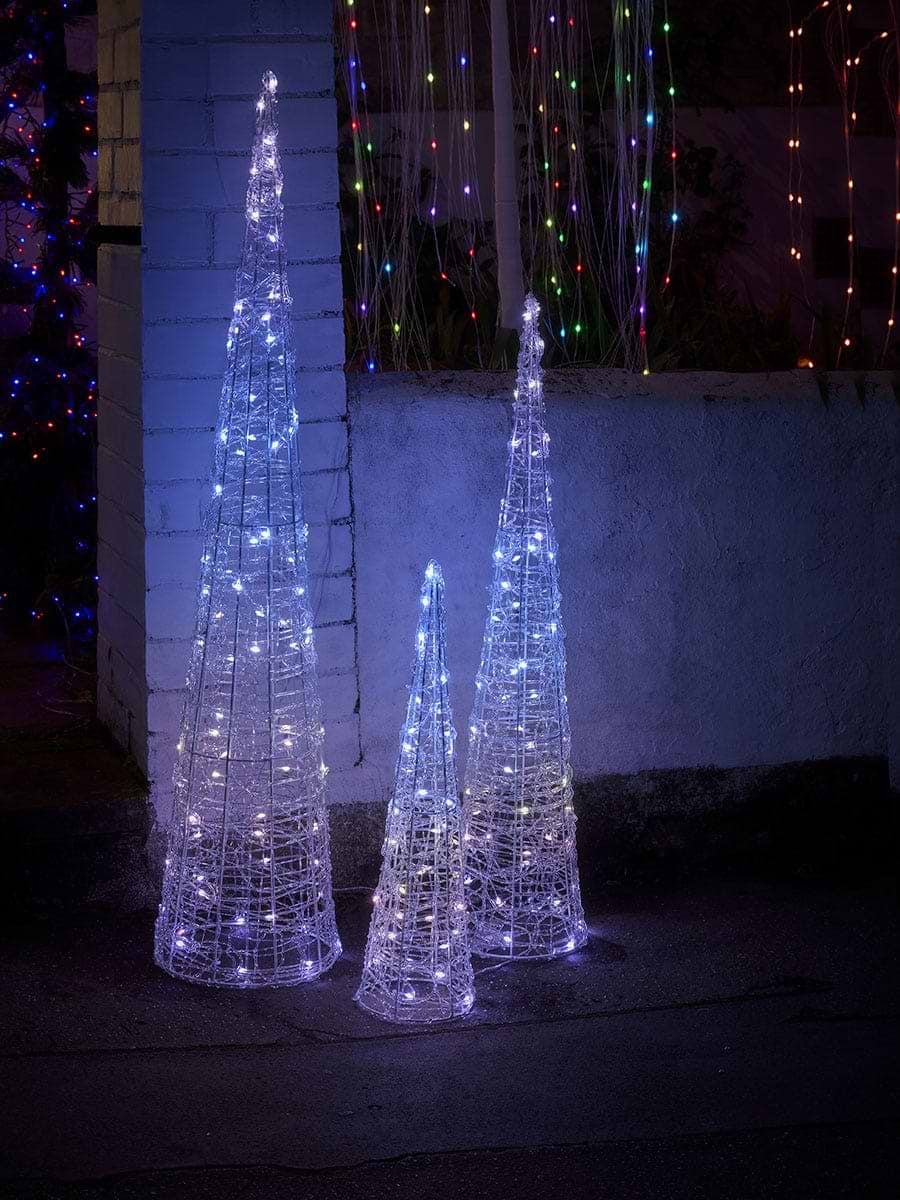 Colour Changeable Remote Controlled Cone Trees - Small