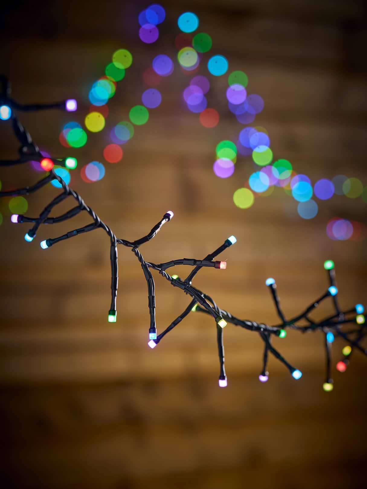 Colour Changeable Remote Controlled Outdoor Cluster Lights - 40m
