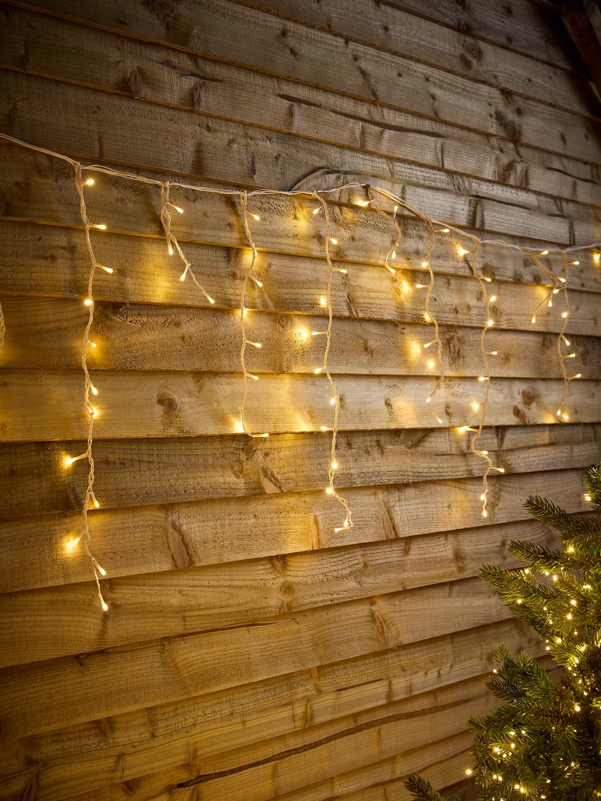 Snowing Icicle Warm White Lights - 10M